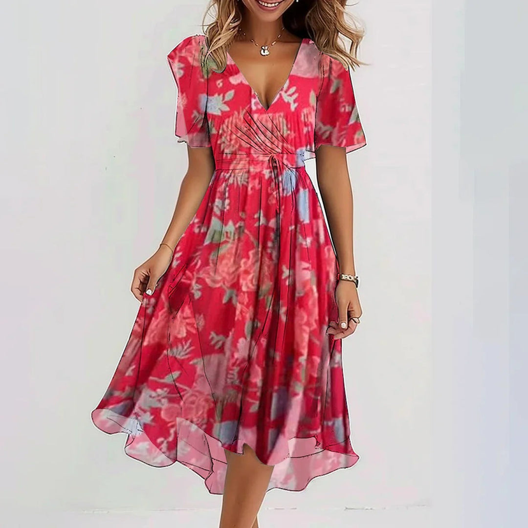 Lightweight, casual women's sleeveless summer dress with a flowy silhouette, great for warm weather.