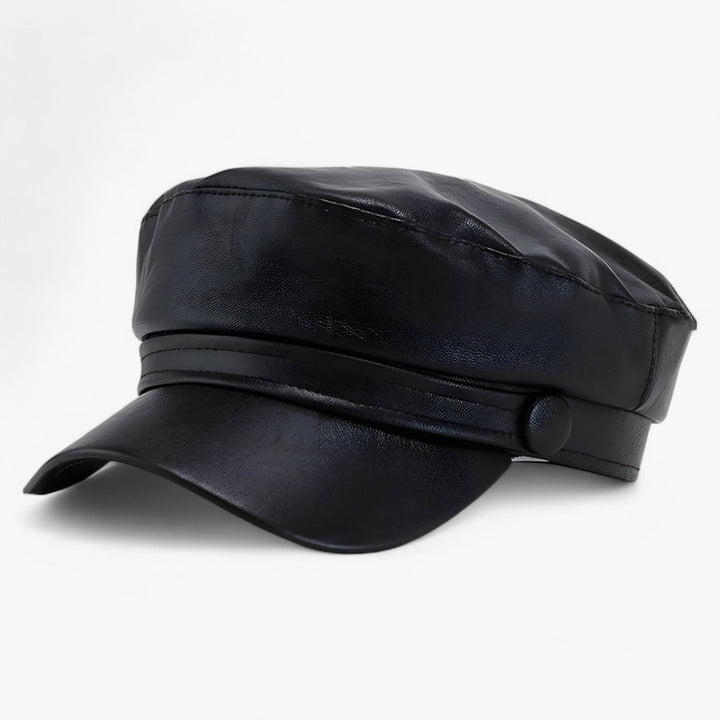 Fashionable women's octagonal newsboy hat, a stylish driving cap perfect as a chic accessory.