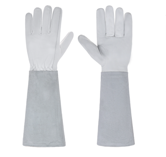 Thorn-proof long sleeve rose gloves for women, essential garden tools for safe planting and weeding.