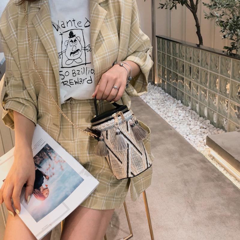 Women's vintage floral socks and a coordinating bucket bag, a complete fashion accessories package.