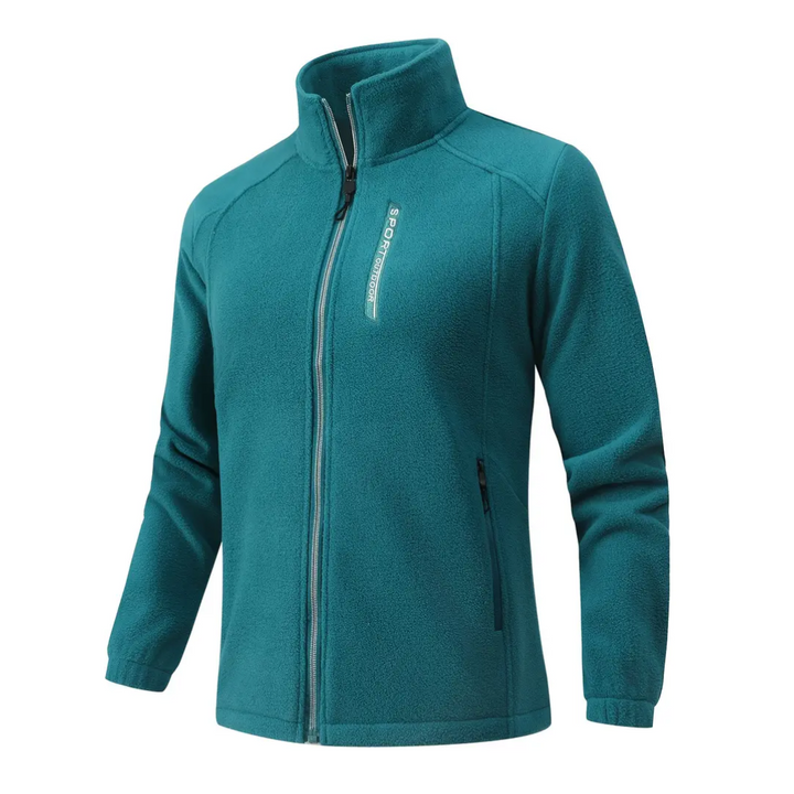 Durable women's warm fleece jacket with plush lining. Ideal outerwear for autumn & winter outdoor adventures.