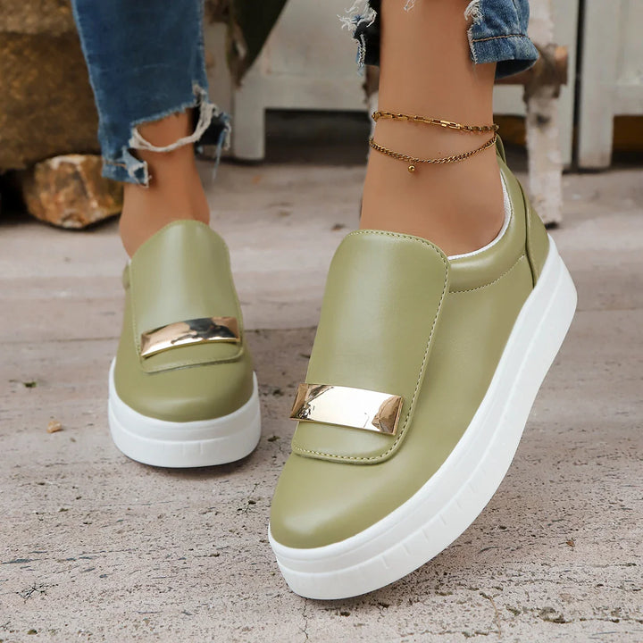 Women's orthopedic platform sneakers, perfect blend of fashion, comfort, and shock absorption.
